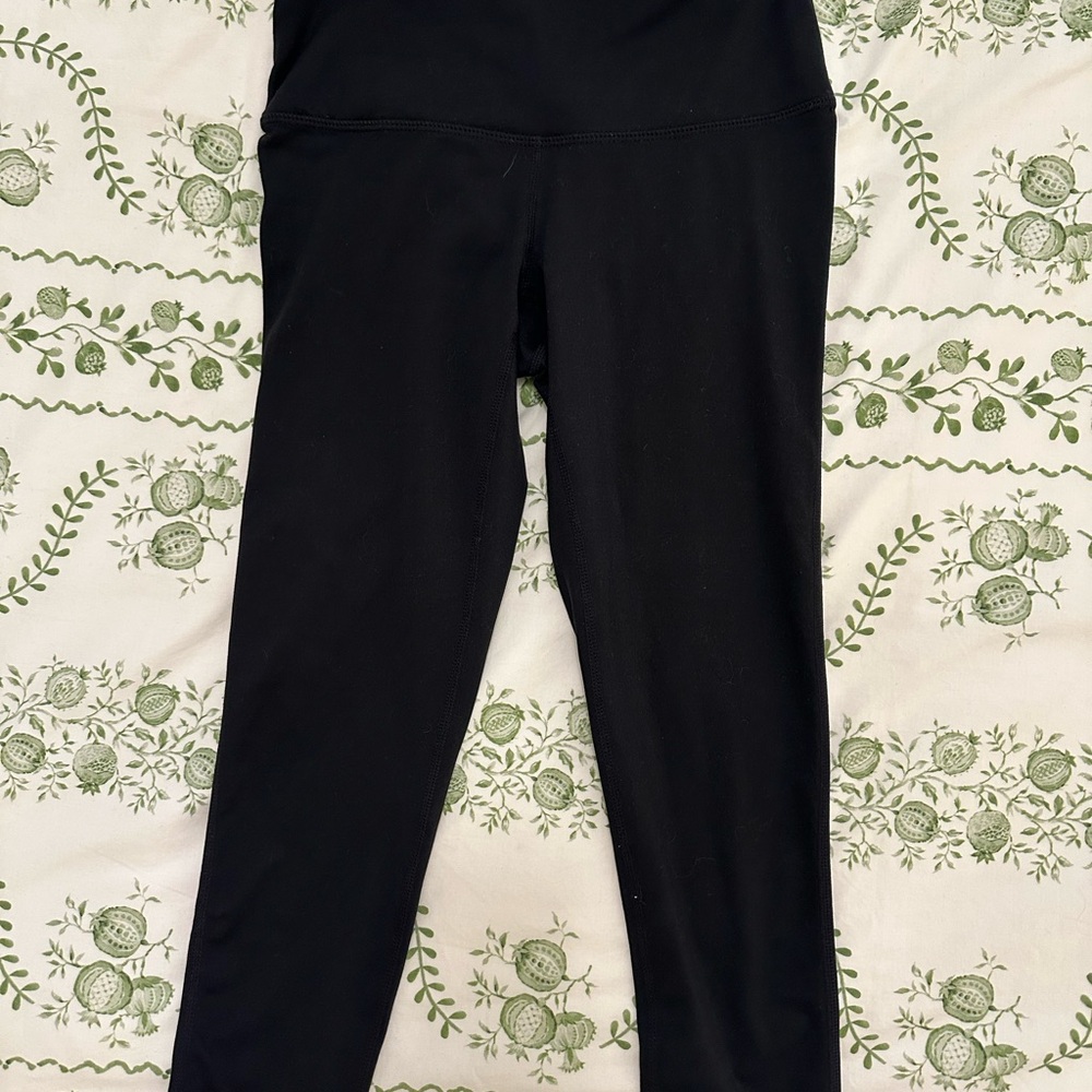 Zella Black High-Waisted Crop Leggings